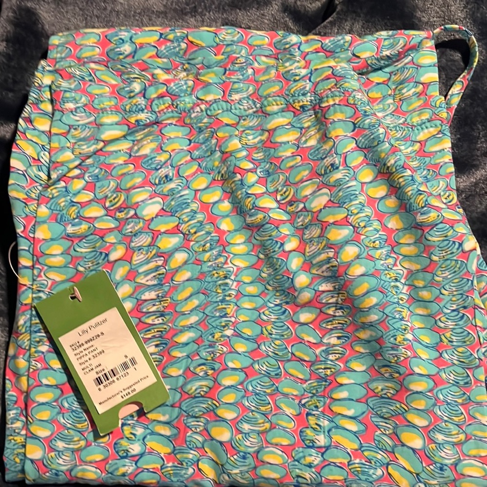 NWT Lilly Pulitzer Pippa Pants in Clam Jam Sz S